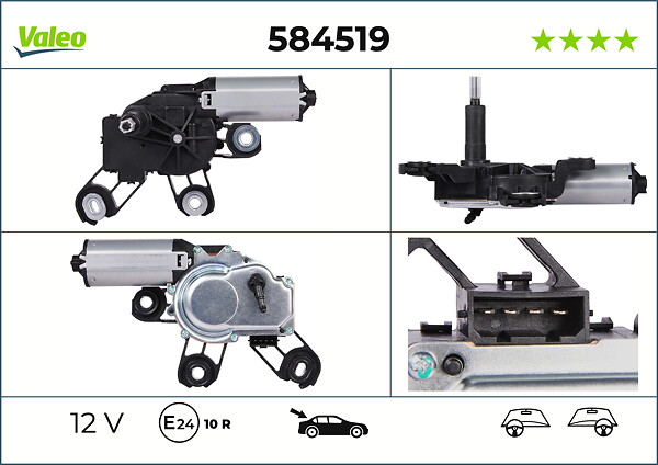 Moteur d'essuie-glace VALEO 584519